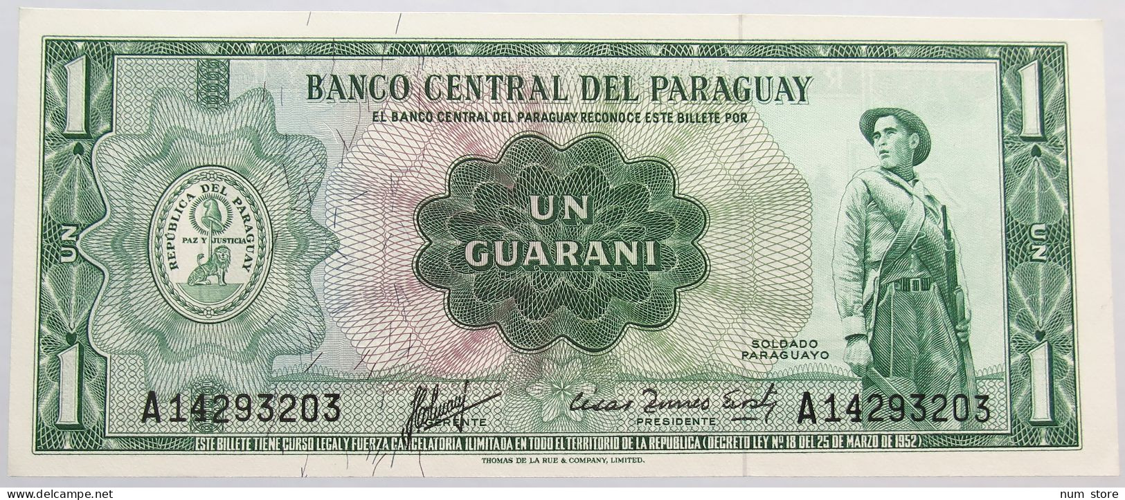 PARAGUAY 1 GUARANI TOP #alb014 0063 - Paraguay