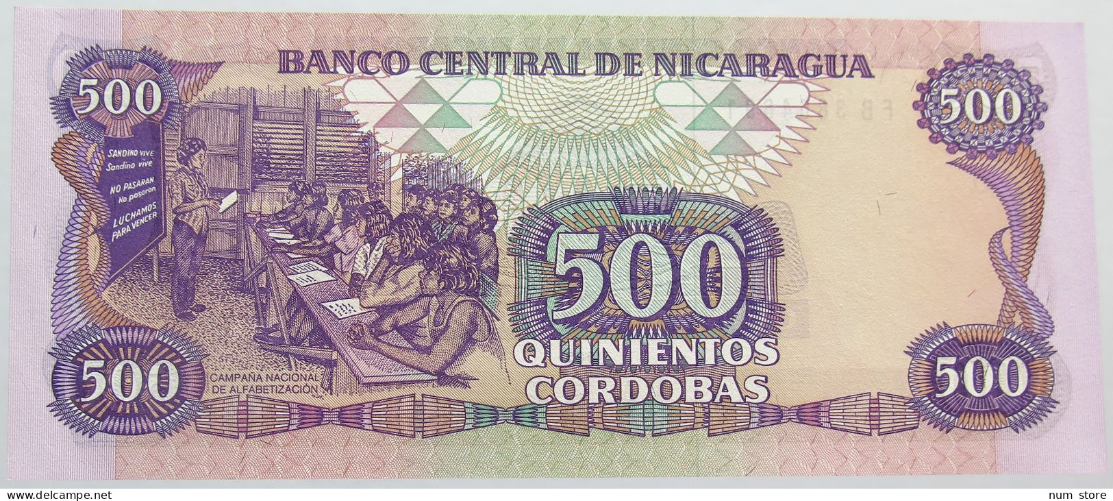 NICARAGUA 500 CORDOBAS 1985 TOP #alb013 0251 - Nicaragua