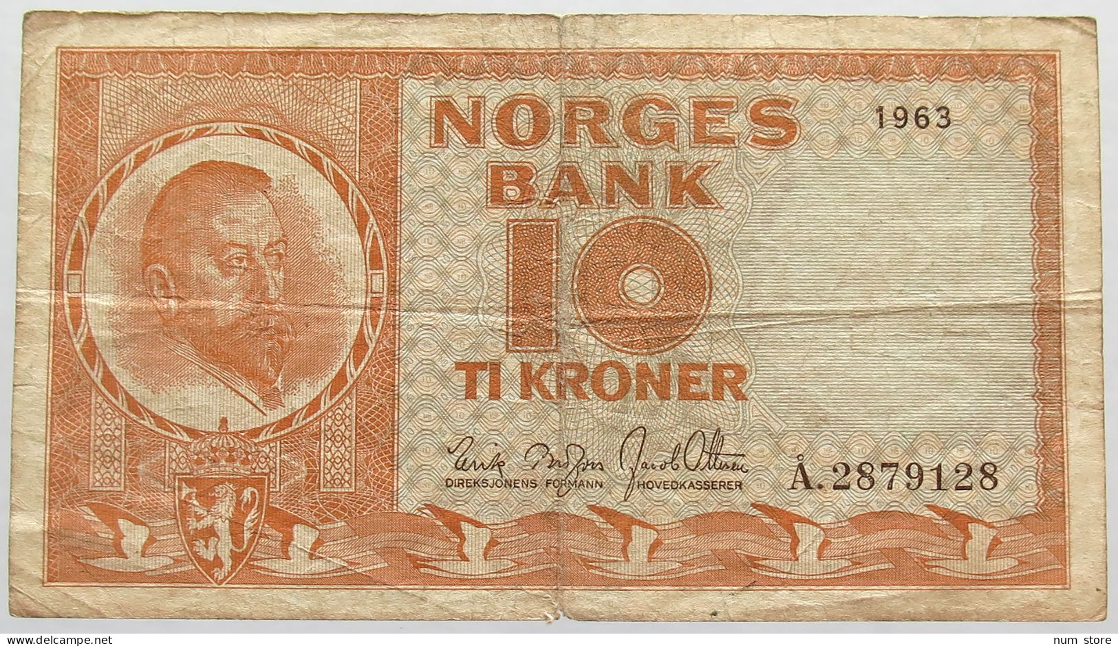 NORWAY 10 KRONER 1963 #alb016 0017 - Norvège