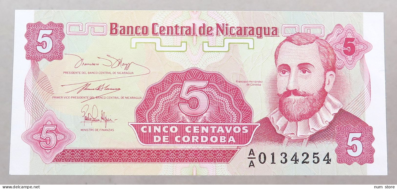NICARAGUA 5 CENTAVOS 1991 TOP #alb049 1241 - Nicaragua