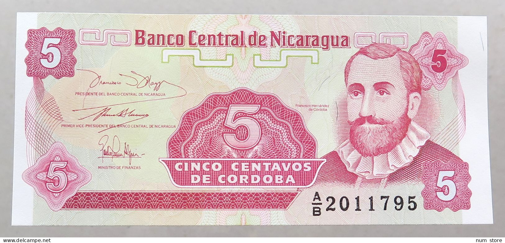 NICARAGUA 5 CENTAVOS 1991 TOP #alb051 1671 - Nicaragua