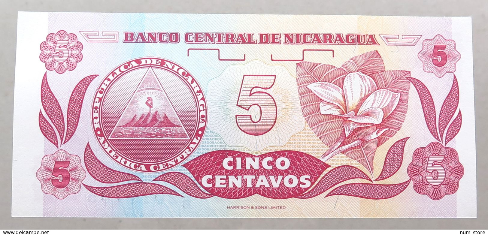 NICARAGUA 5 CENTAVOS 1991 TOP #alb051 1671 - Nicaragua