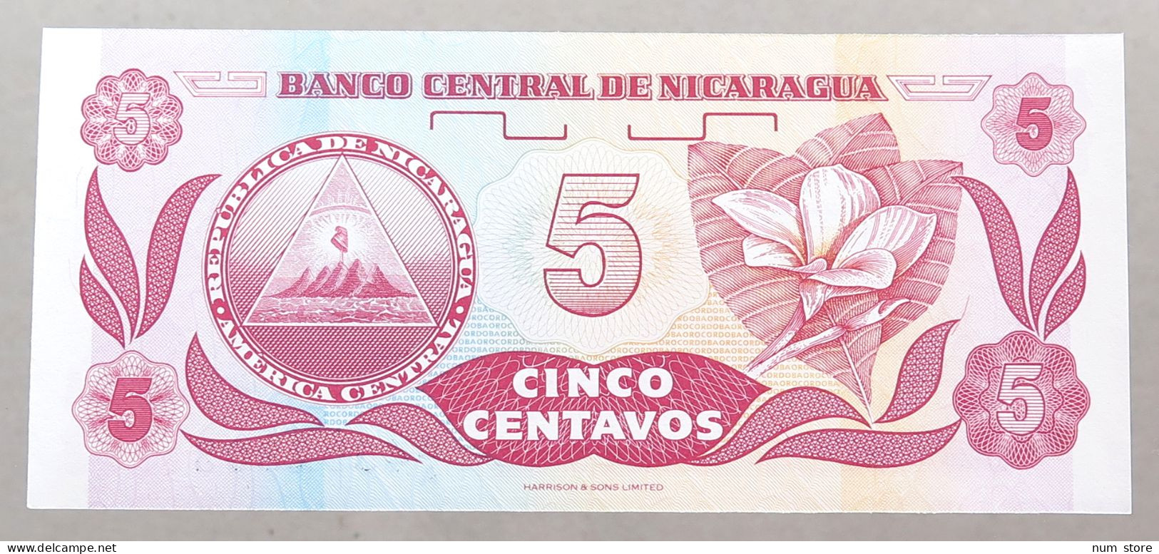 NICARAGUA 5 CENTAVOS 1991 TOP #alb049 1243 - Nicaragua