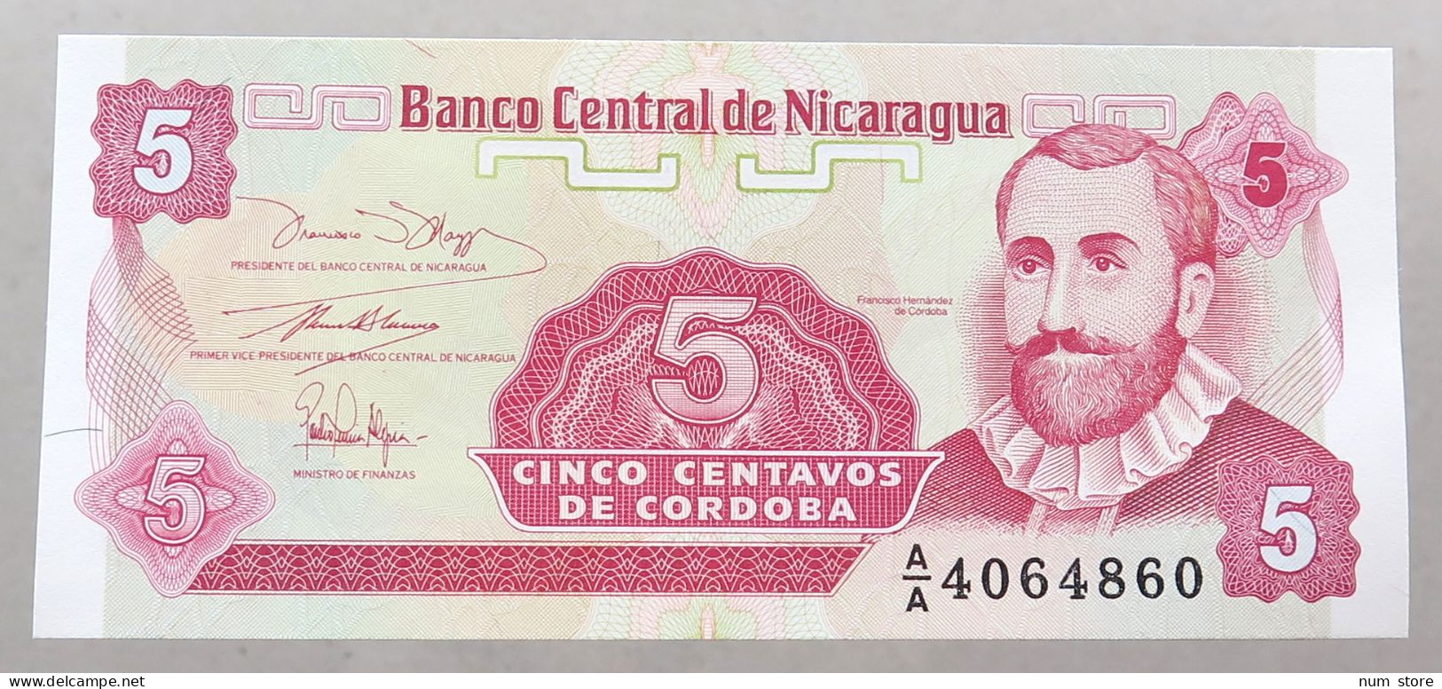 NICARAGUA 5 CENTAVOS 1991 TOP #alb051 1673 - Nicaragua