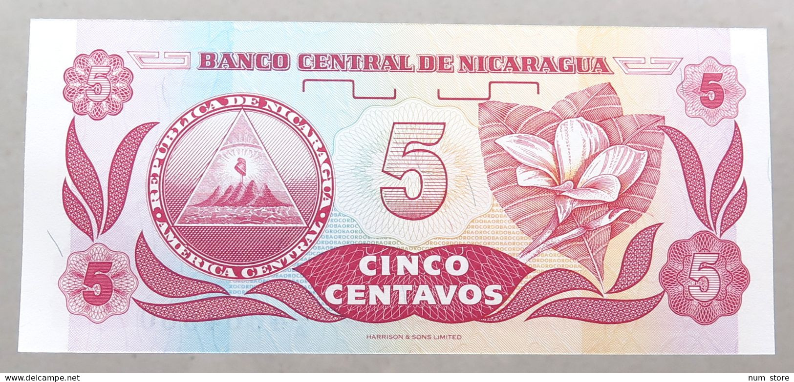 NICARAGUA 5 CENTAVOS 1991 TOP #alb051 1673 - Nicaragua