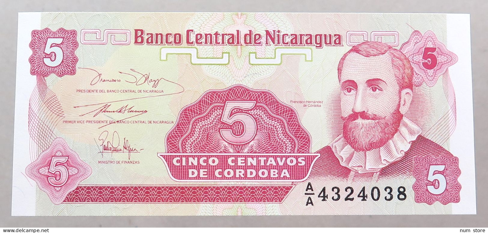 NICARAGUA 5 CENTAVOS 1991 TOP #alb049 1209 - Nicaragua