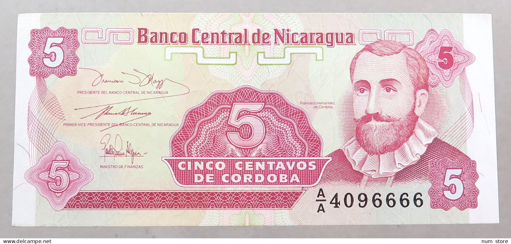 NICARAGUA 5 CENTAVOS 1991 TOP #alb049 1239 - Nicaragua