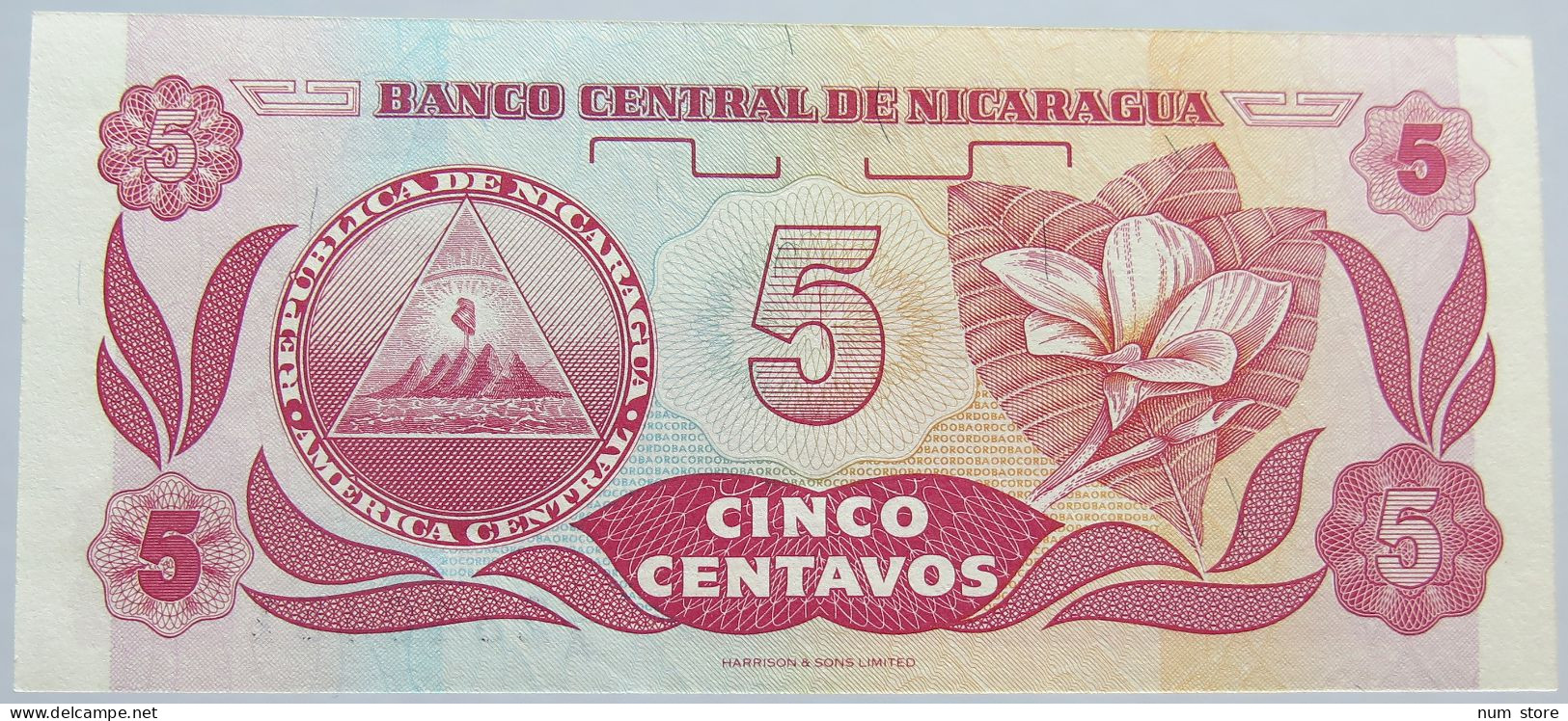 NICARAGUA 5 CENTAVOS #alb003 0013 - Nicaragua