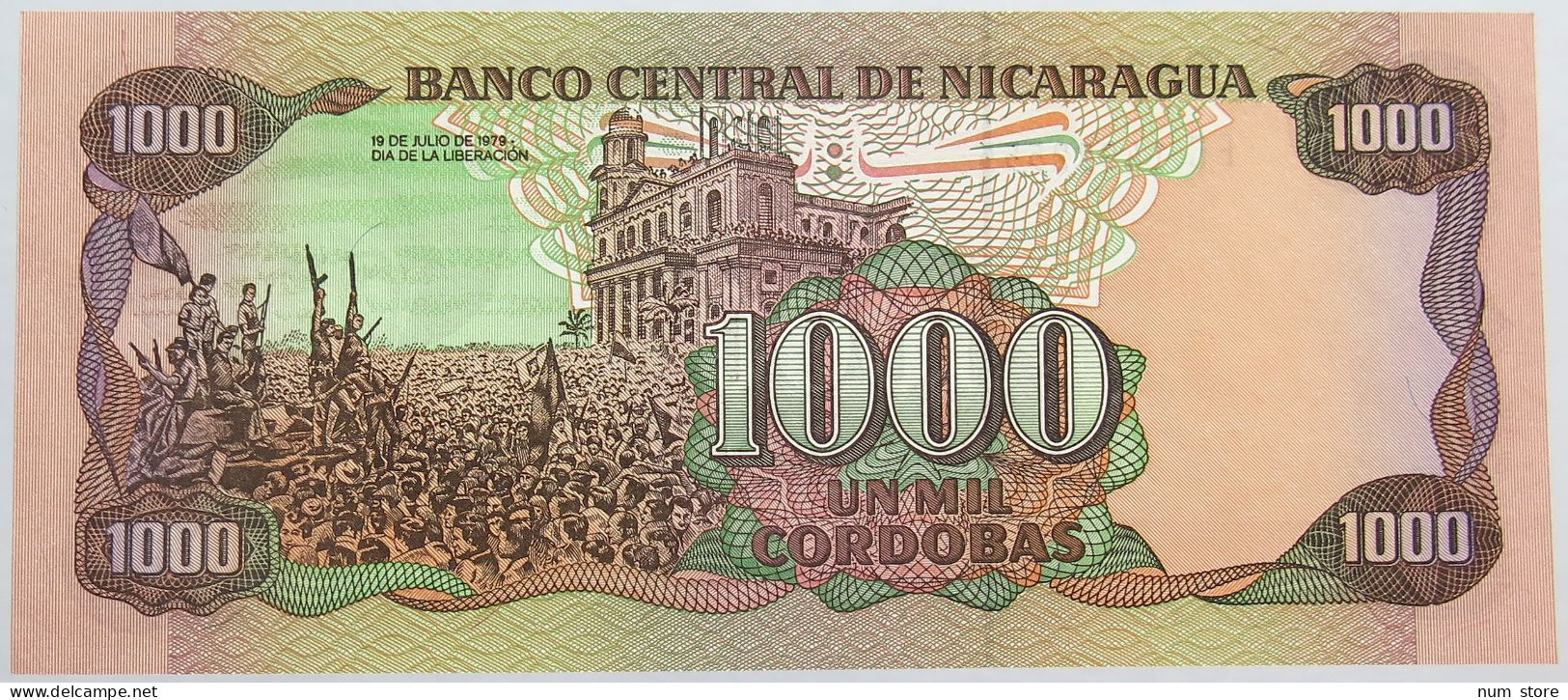 NICARAGUA 1000 CORDOBAS 1985 TOP #alb014 0177 - Nicaragua