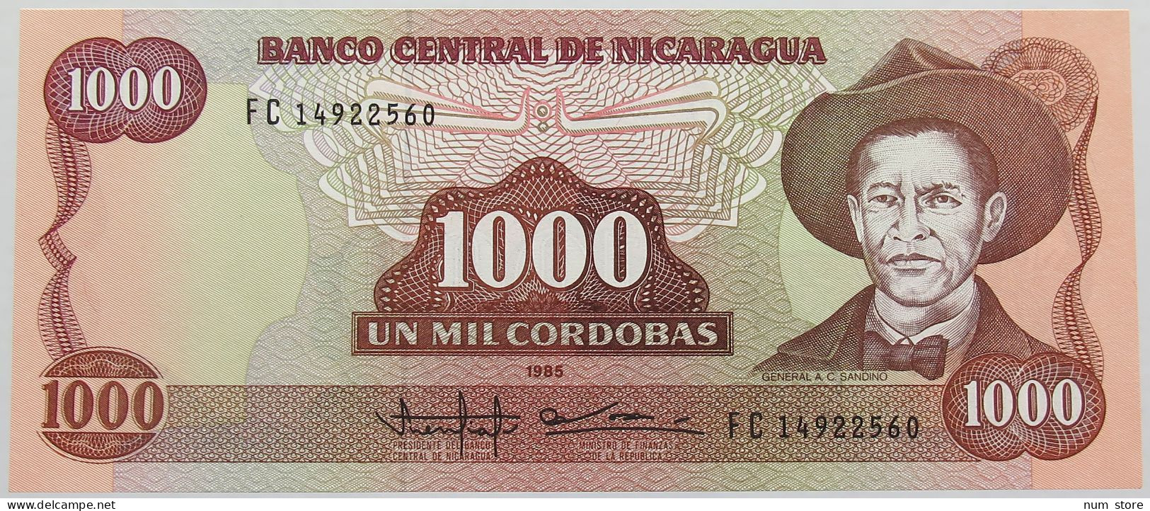 NICARAGUA 1000 CORDOBAS 1985 TOP #alb017 0075 - Nicaragua