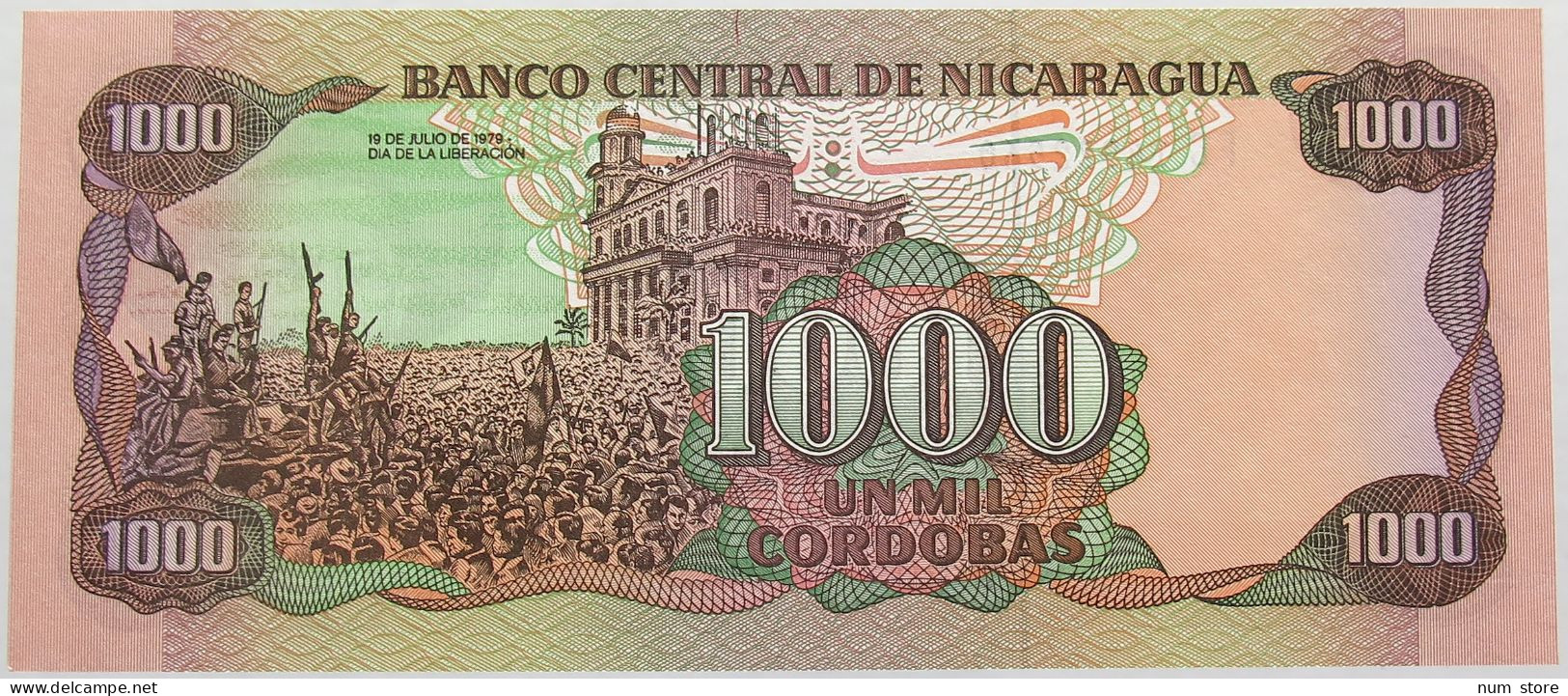 NICARAGUA 1000 CORDOBAS 1985 TOP #alb017 0075 - Nicaragua