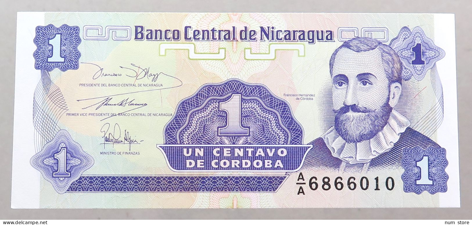 NICARAGUA 1 CENTAVO 1991 TOP #alb049 1221 - Nicaragua