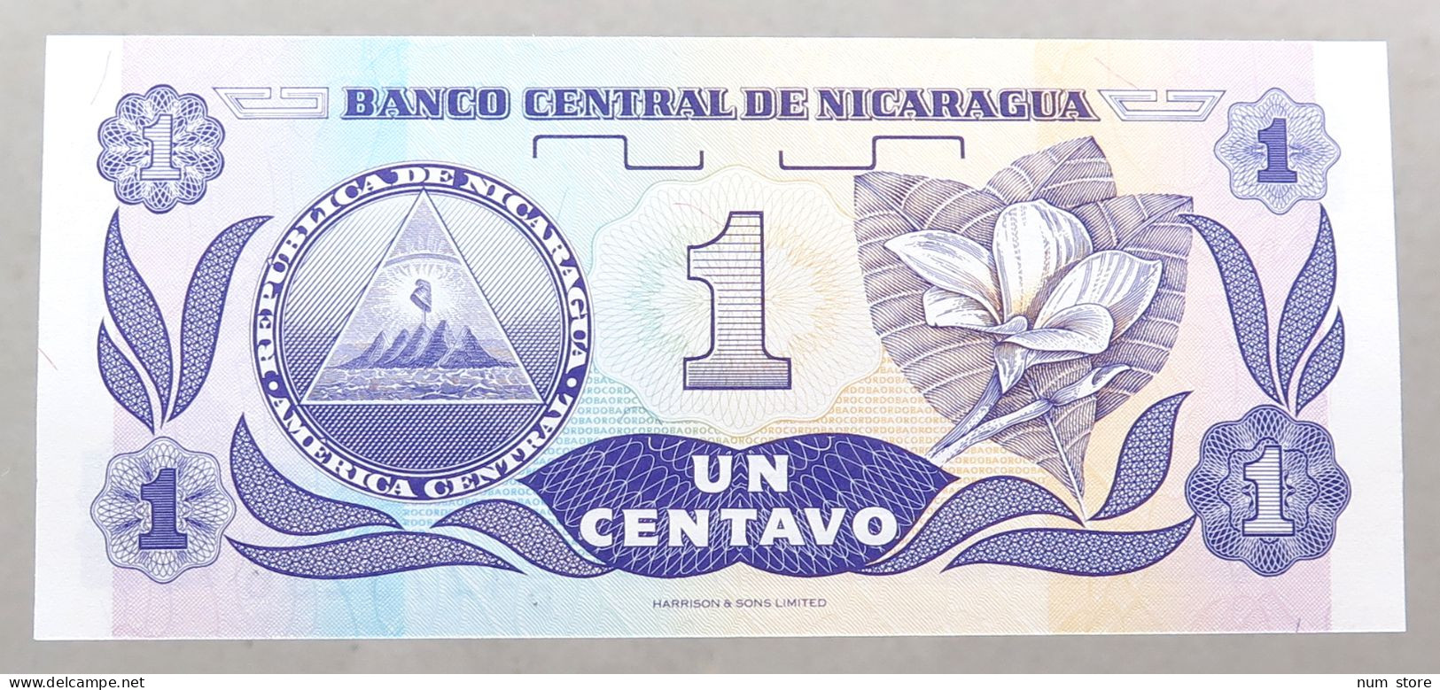 NICARAGUA 1 CENTAVO 1991 TOP #alb051 1675 - Nicaragua