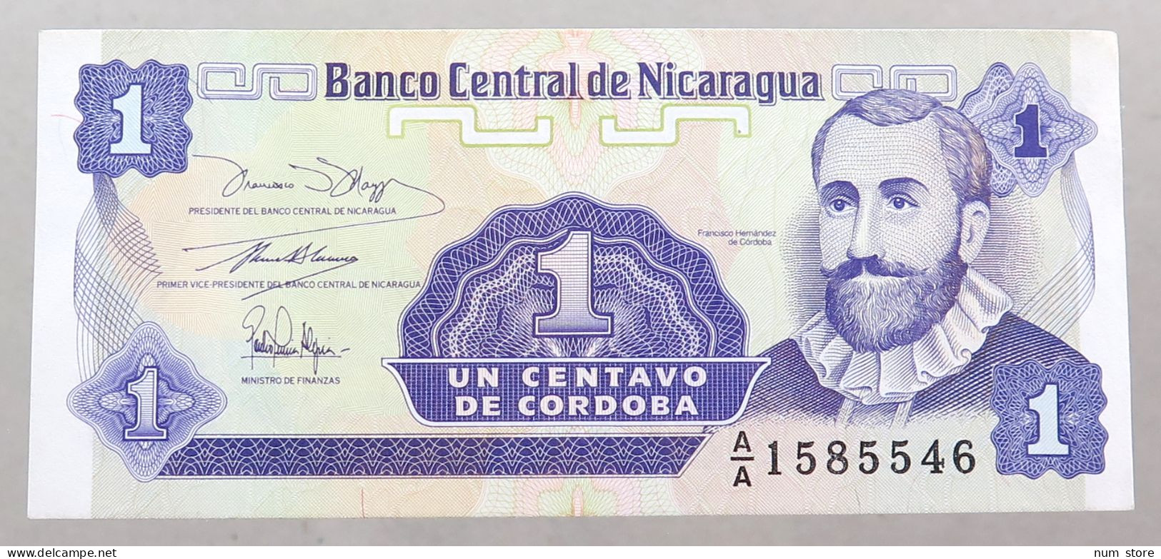 NICARAGUA 1 CENTAVO 1991 TOP #alb049 1225 - Nicaragua