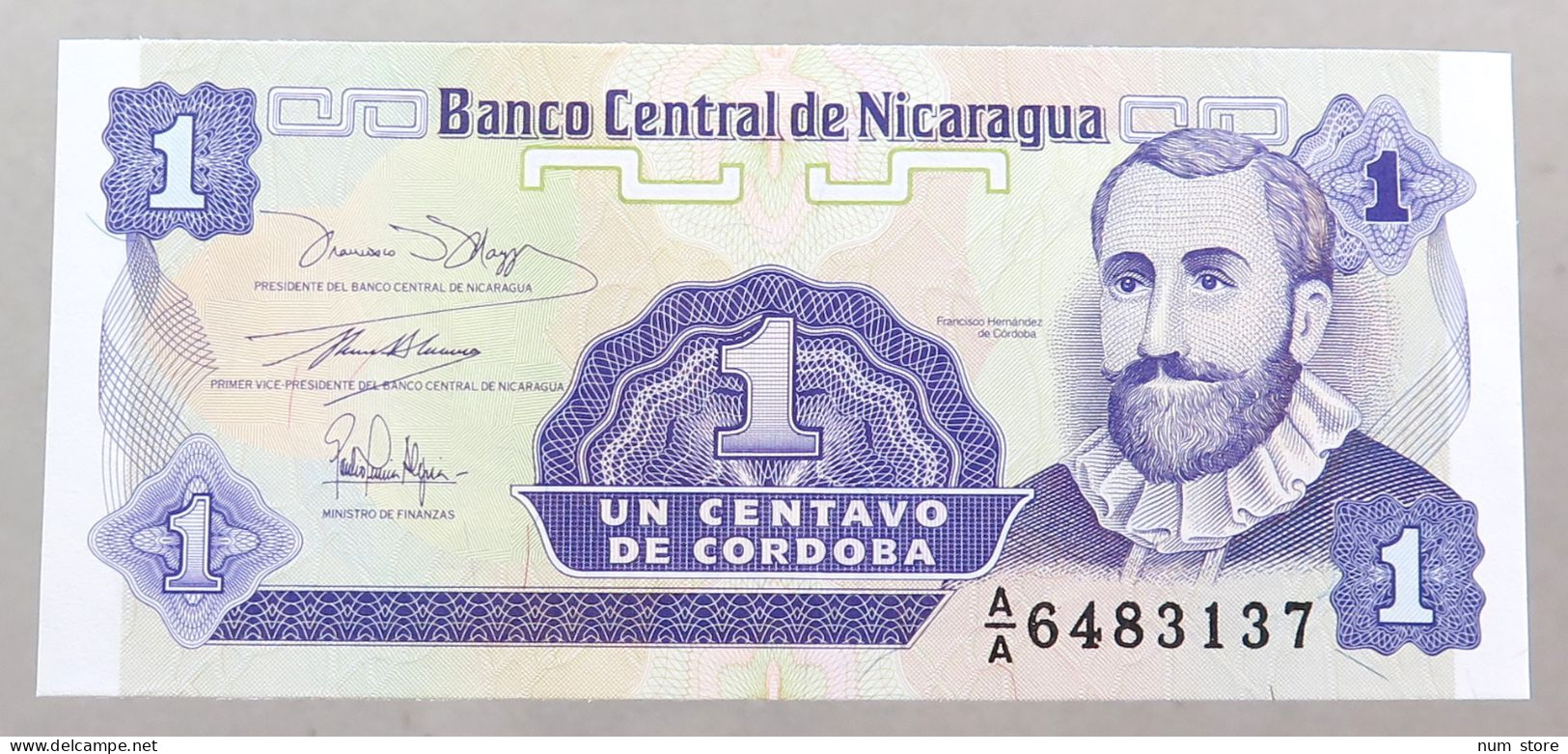 NICARAGUA 1 CENTAVO 1991 TOP #alb049 1219 - Nicaragua