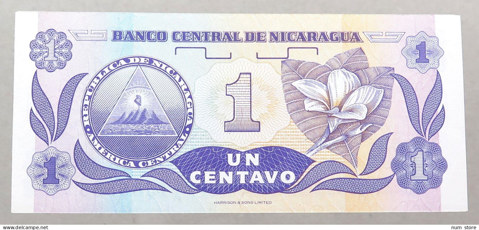 NICARAGUA 1 CENTAVO 1991 TOP #alb049 1223 - Nicaragua