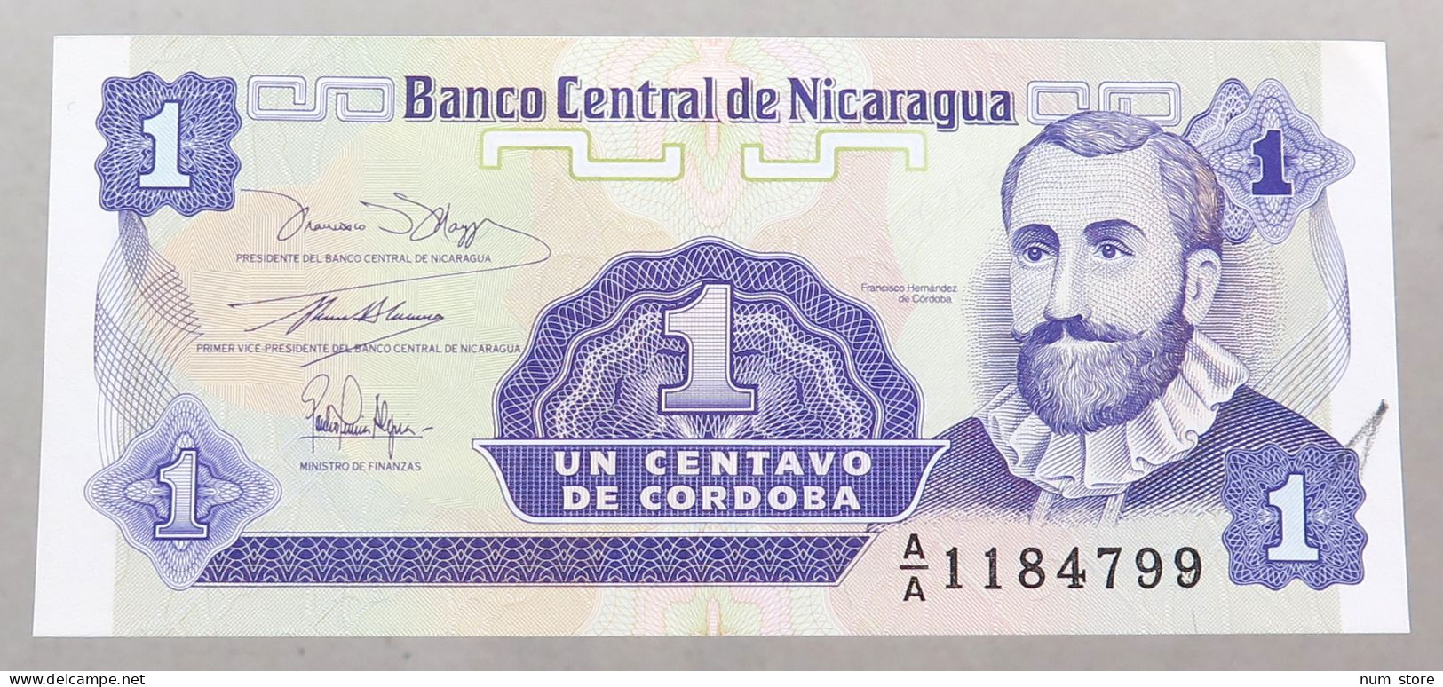 NICARAGUA 1 CENTAVO 1991 TOP #alb049 1215 - Nicaragua