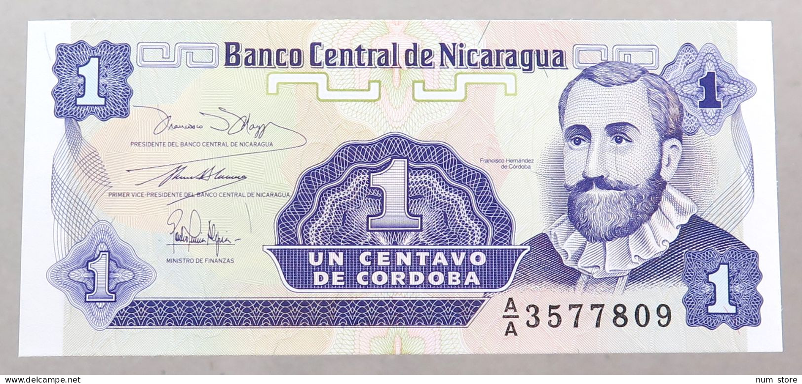NICARAGUA 1 CENTAVO 1991 TOP #alb049 1203 - Nicaragua