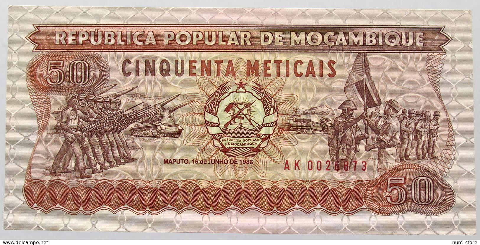 MOZAMBIQUE 50 METICAIS 1986 TOP #alb016 0335 - Mozambique