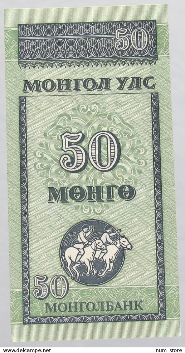 MONGOLIA 50 MONGO UNC #alb018 0105 - Mongolie