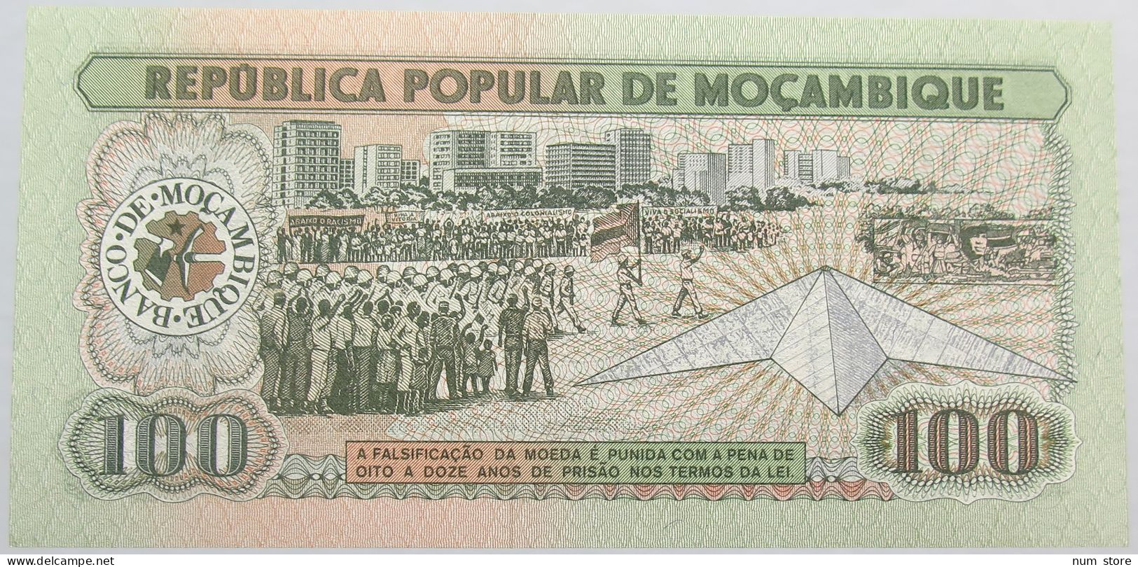 MOZAMBIQUE 100 METICAIS 1980 TOP #alb013 0235 - Mozambico