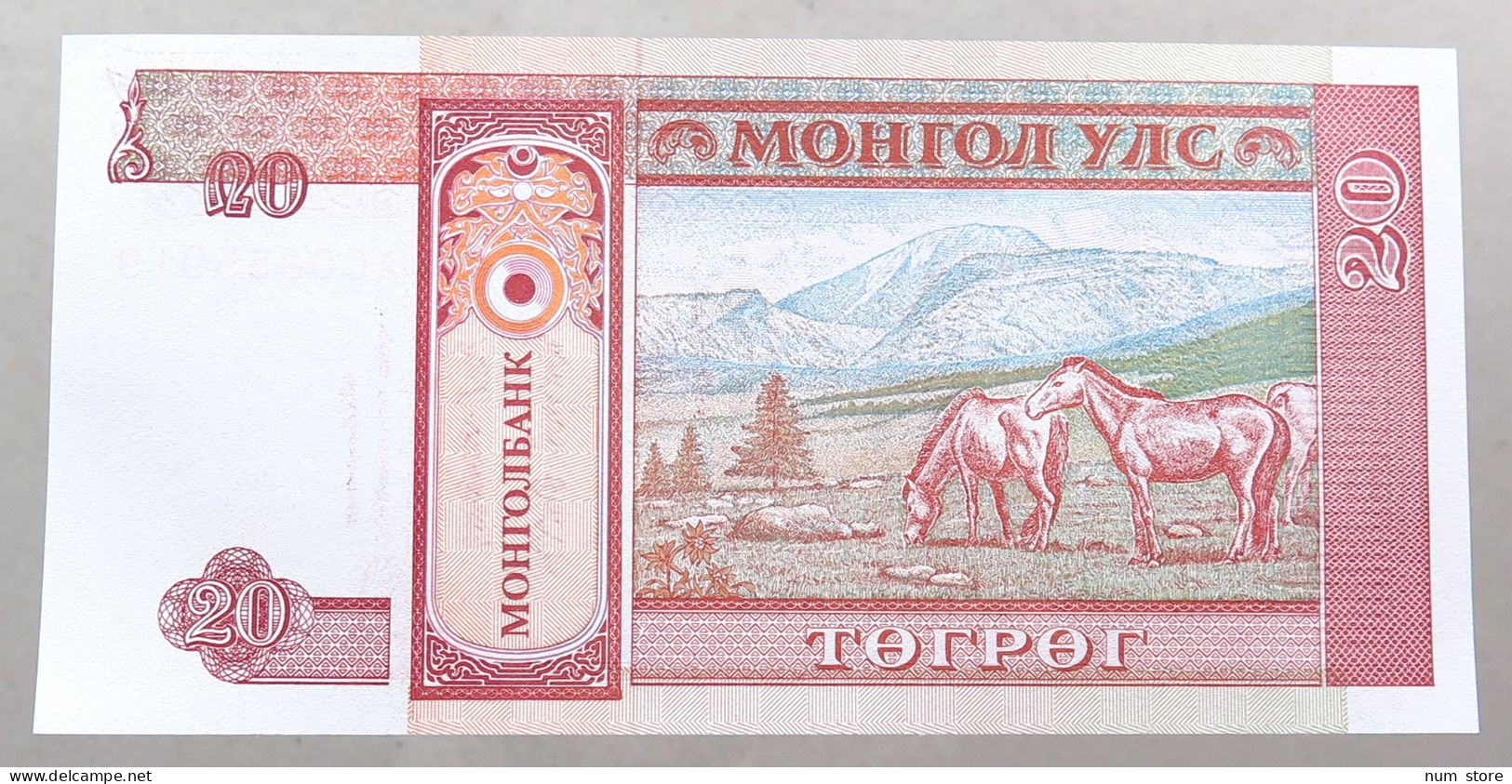 MONGOLIA 20 TUGRIK TOP #alb051 1705 - Mongolie