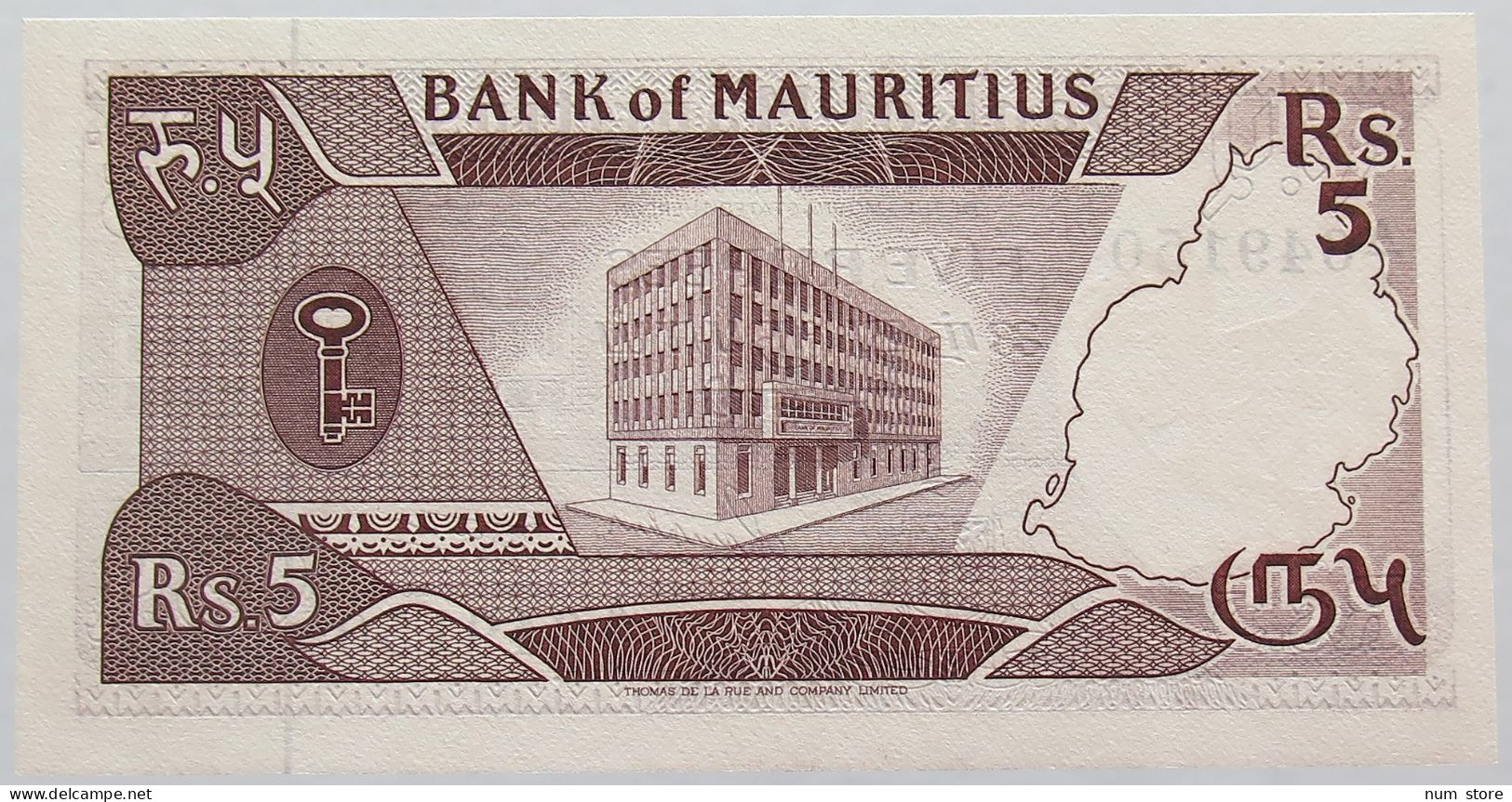 MAURITIUS 5 RUPEES 1985 TOP #alb016 0115 - Mauricio