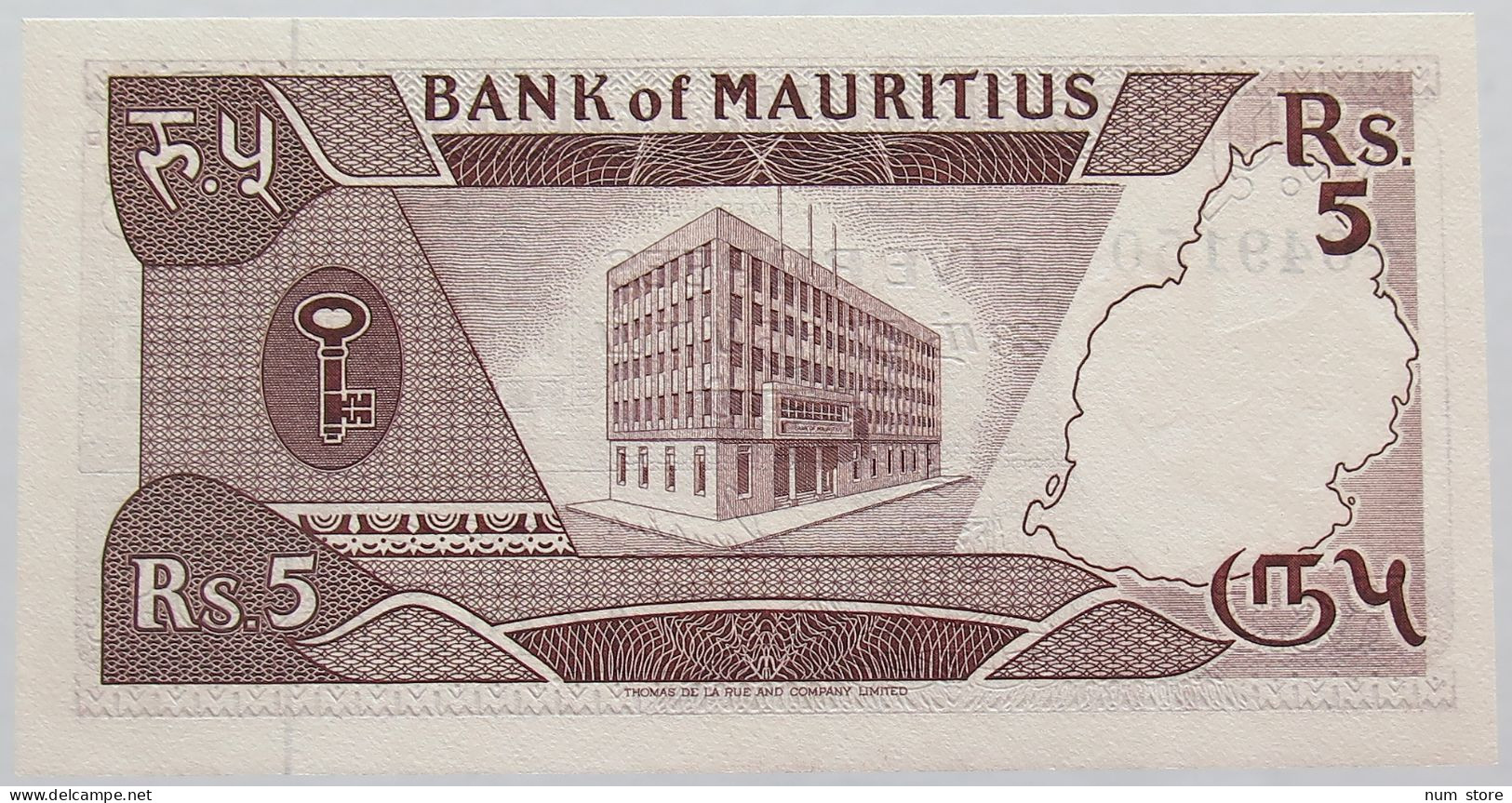 MAURITIUS 5 RUPEES 1985 TOP #alb016 0115 - Mauritius