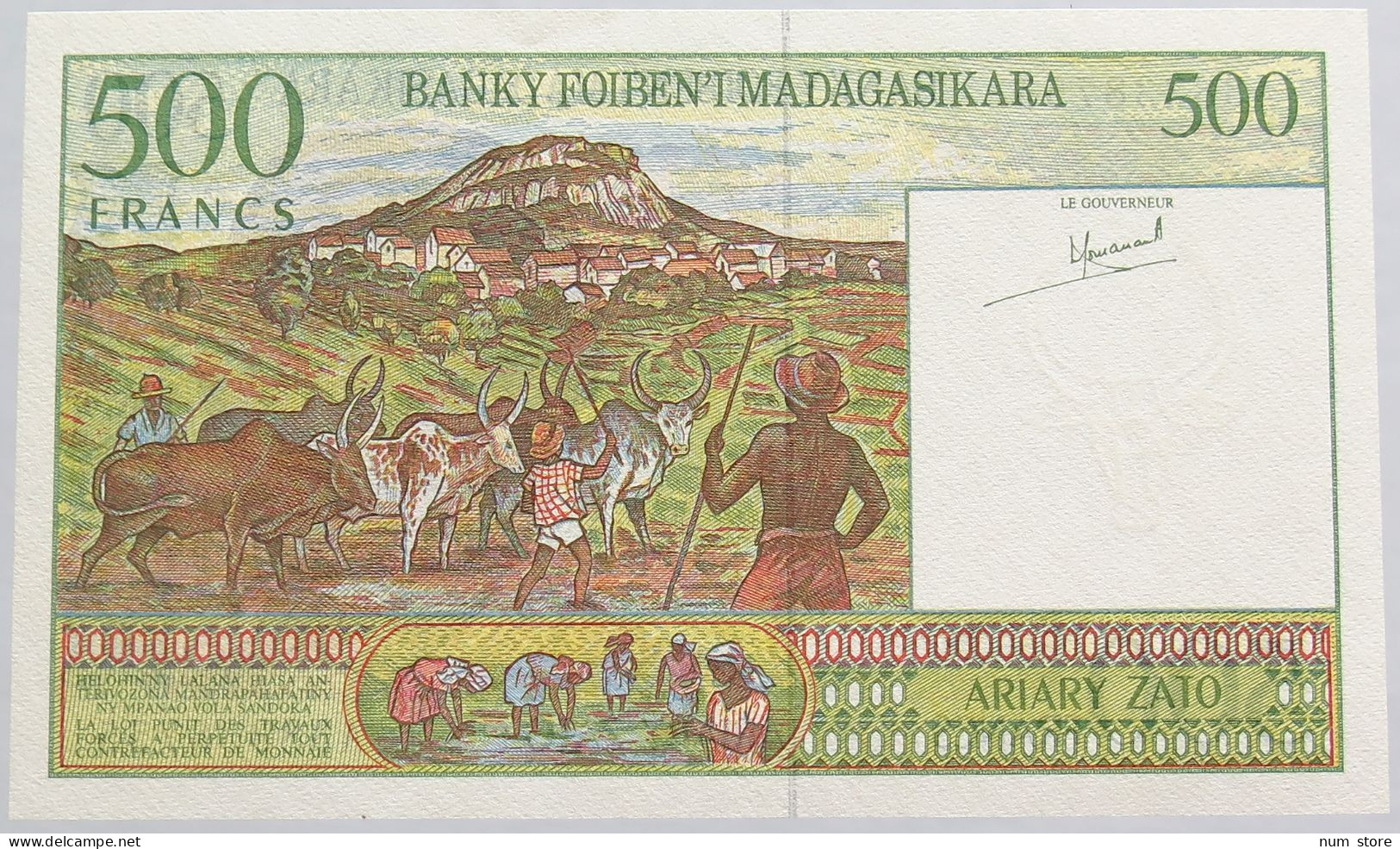 MADAGASCAR 500 FRANCS 1994 UNC #alb018 0207 - Madagascar