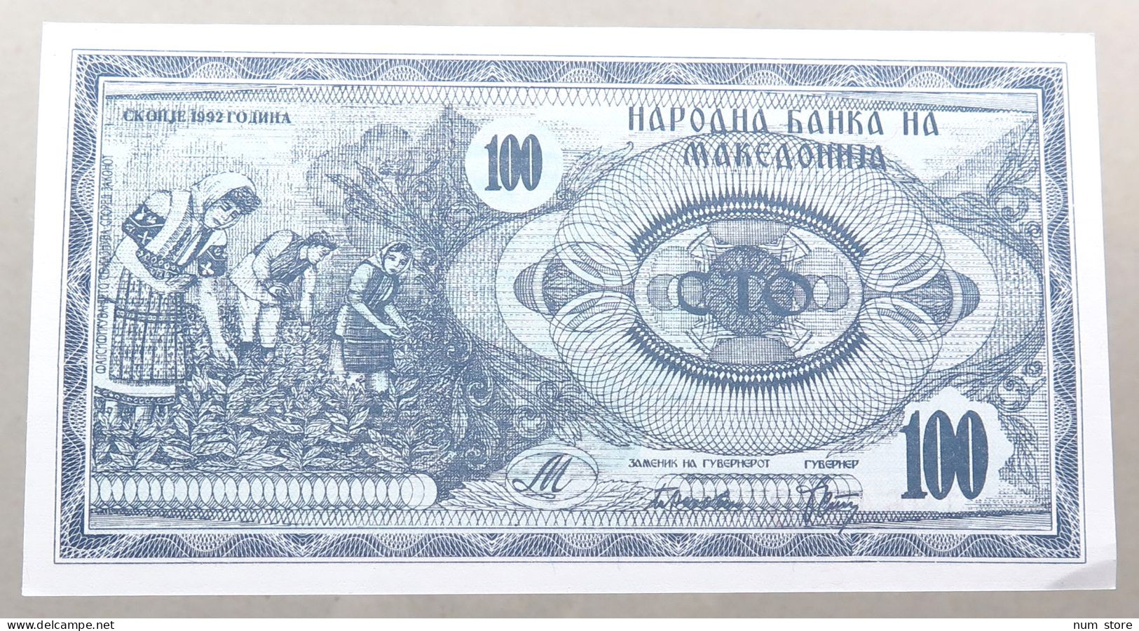 MACEDONIA 100 DENARS 1992 TOP #alb050 1029 - Noord-Macedonië