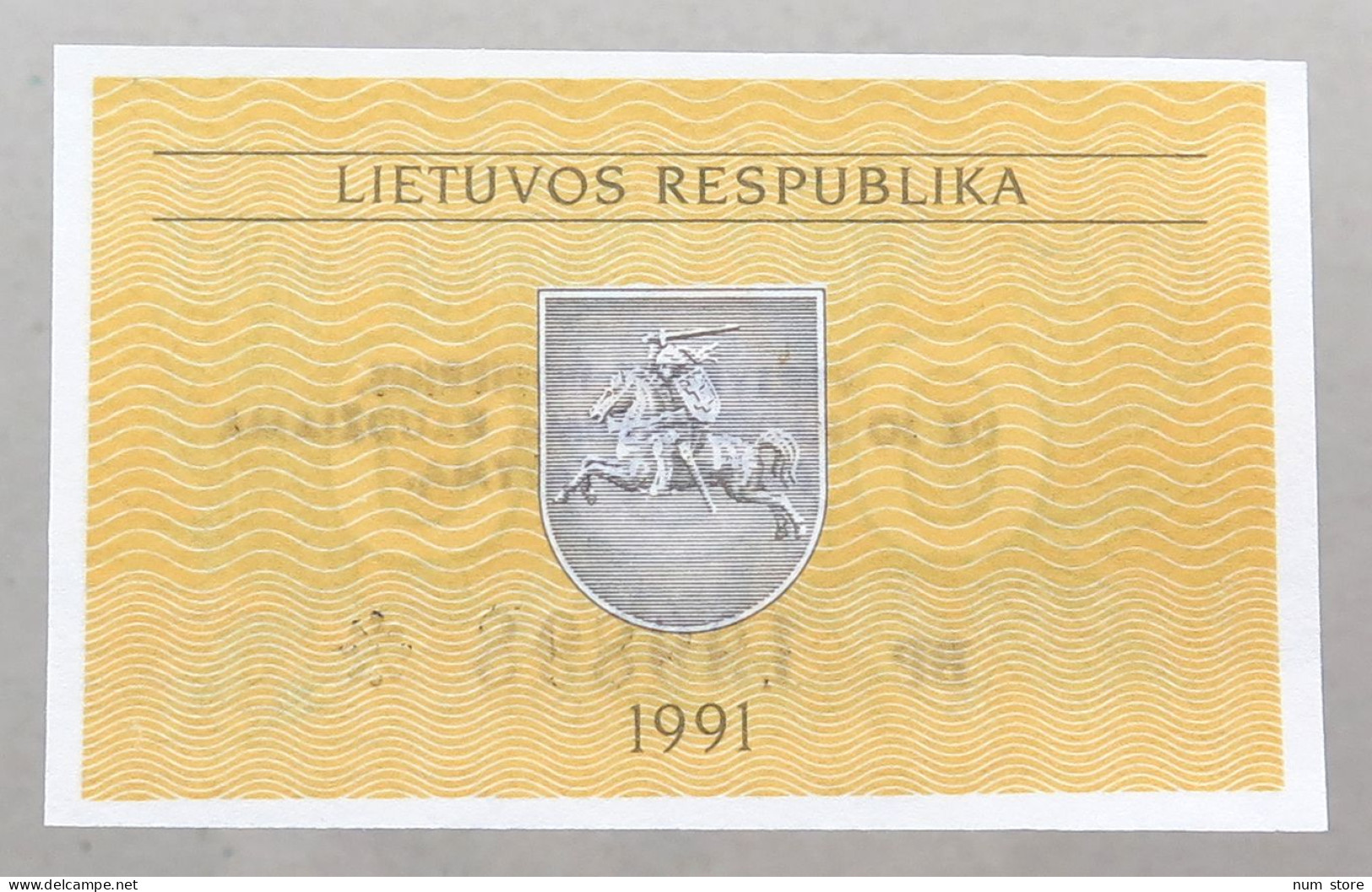 LITHUANIA 0.5 TALONAS 1991 TOP #alb050 0693 - Litauen