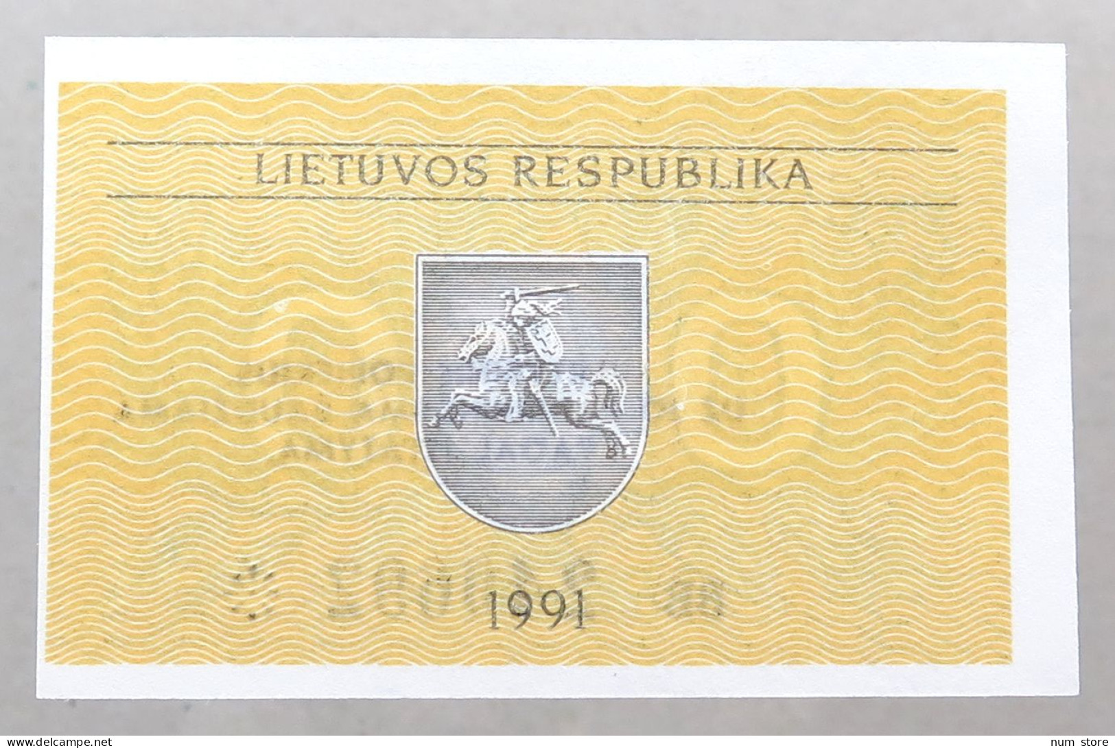 LITHUANIA 0.5 TALONAS 1991 TOP #alb050 0695 - Litouwen