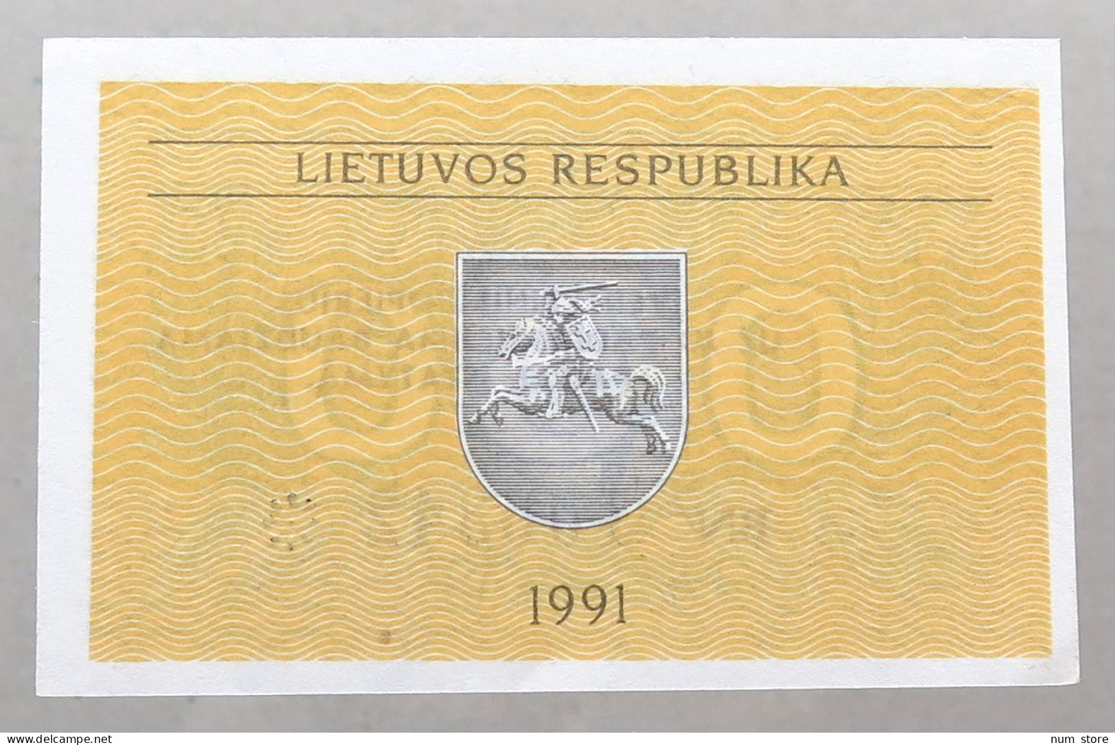 LITHUANIA 0.5 TALONAS 1991 TOP #alb050 0687 - Lituania