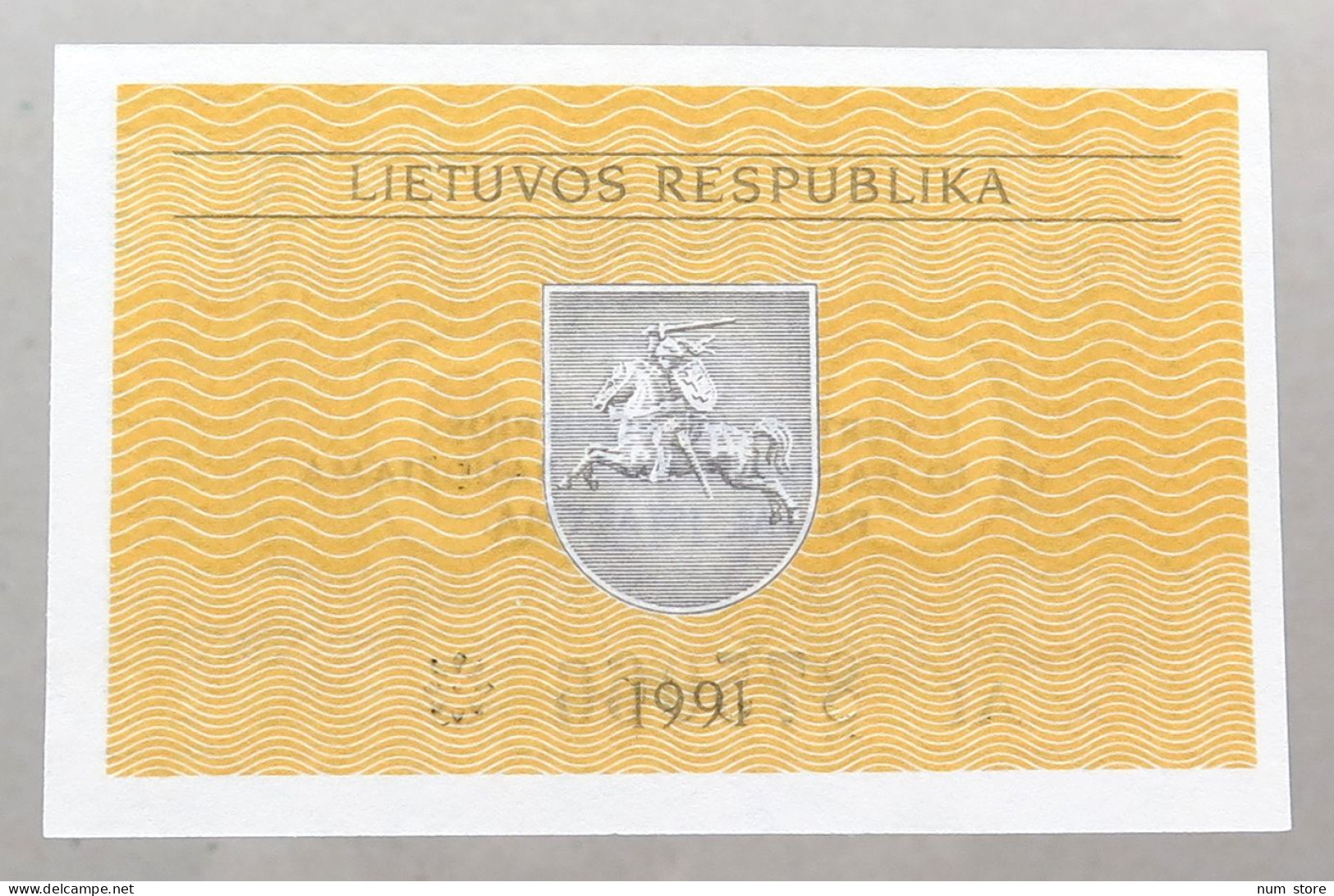 LITHUANIA 0.1 TALONAS 1991 TOP #alb050 0663 - Litouwen