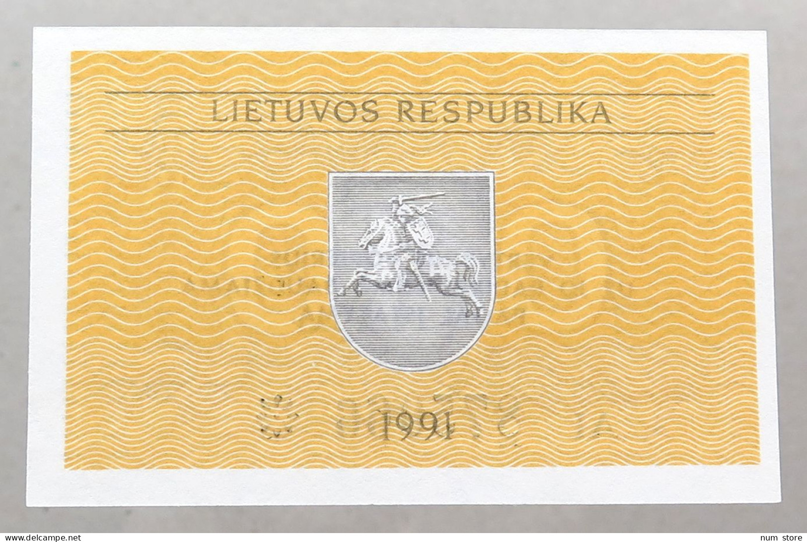 LITHUANIA 0.1 TALONAS 1991 TOP #alb050 0663 - Lituania