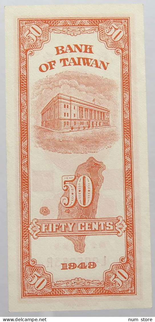 TAIWAN 50 CENTS 1949 TOP #alb014 0391 - Taiwan