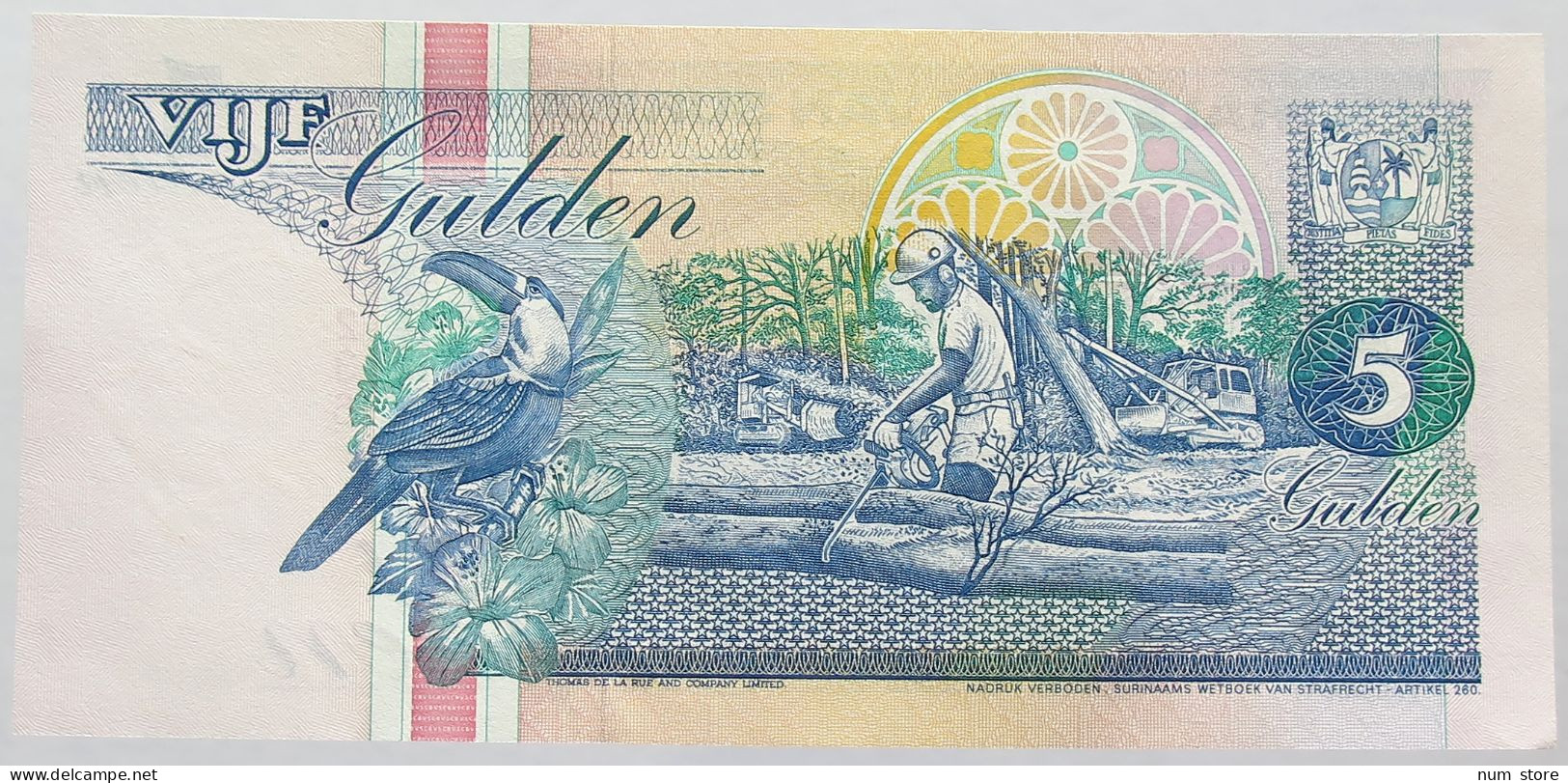 SURINAME 5 GULDEN 1998 #alb017 0015 - Suriname