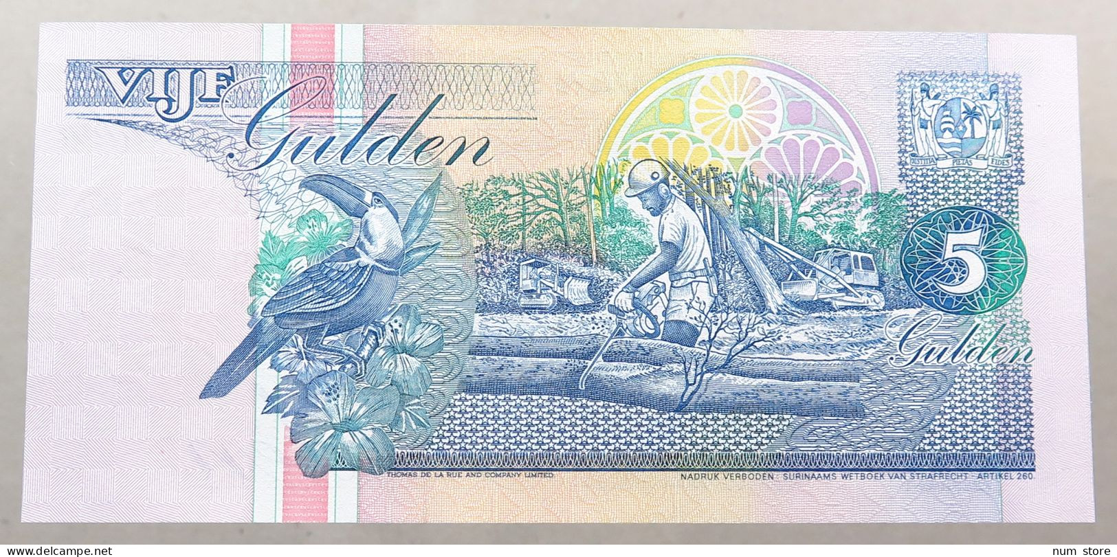 SURINAME 5 GULDEN 1996 TOP #alb050 0503 - Surinam