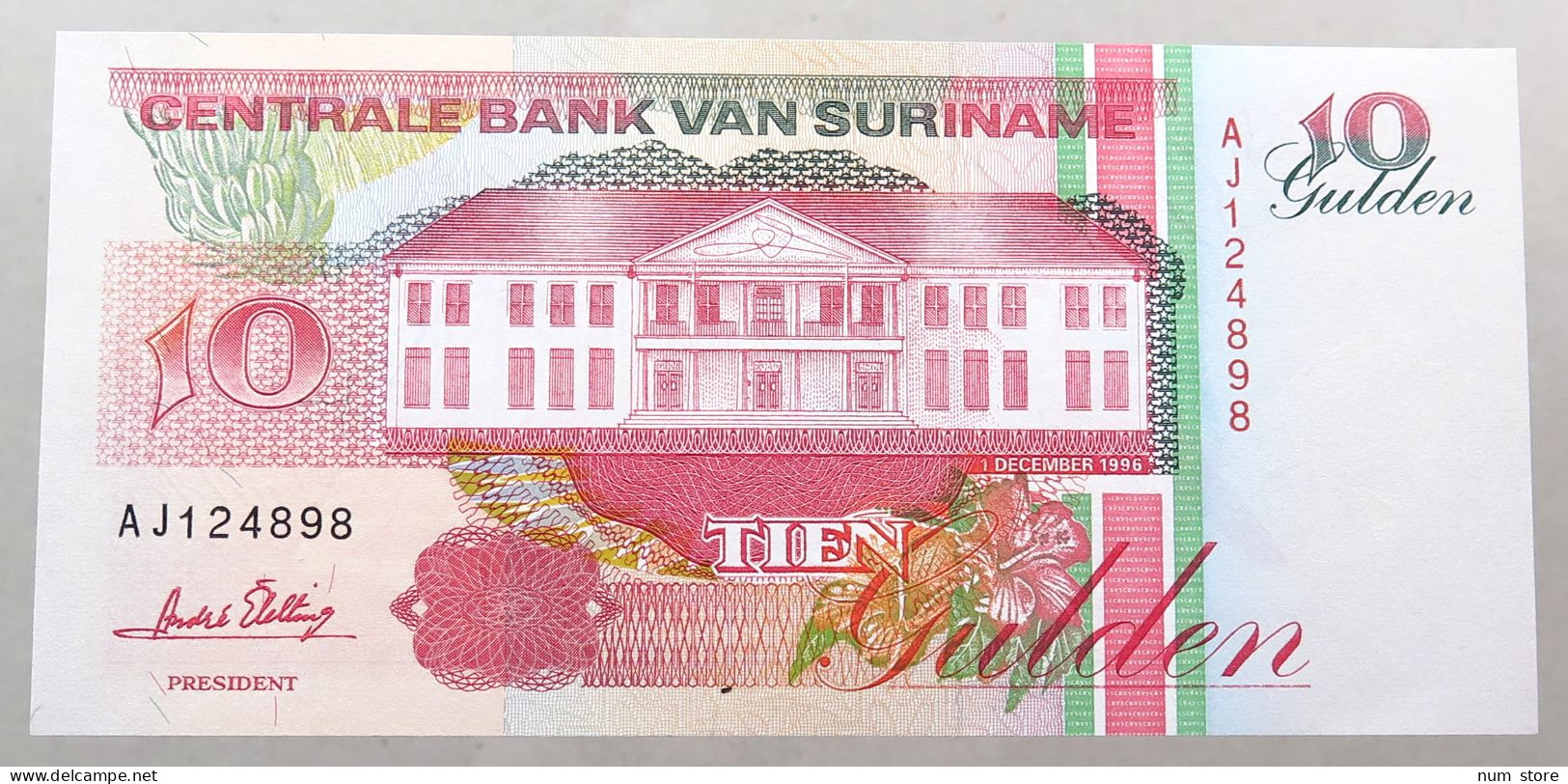 SURINAME 10 GULDEN 1996 TOP #alb050 0499 - Suriname