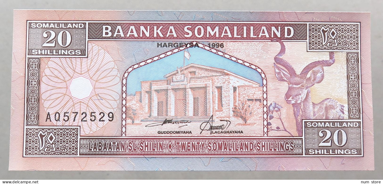 SOMALIA 20 SHILLINGS 1996 TOP #alb049 1539 - Somalie