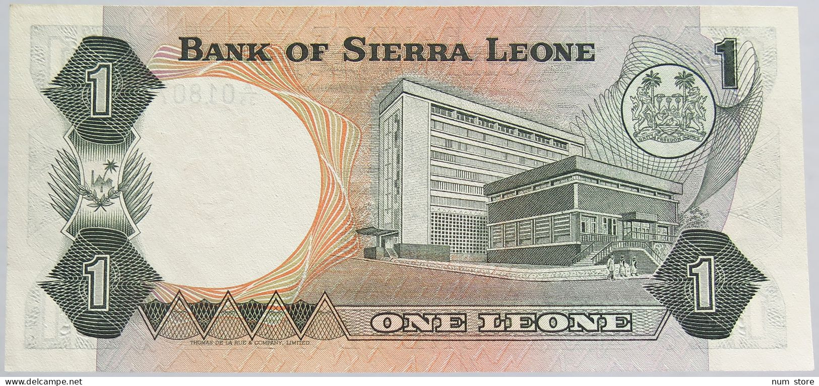 SIERRA LEONE 1 LEONE 1984 UNC #alb018 0011 - Sierra Leone