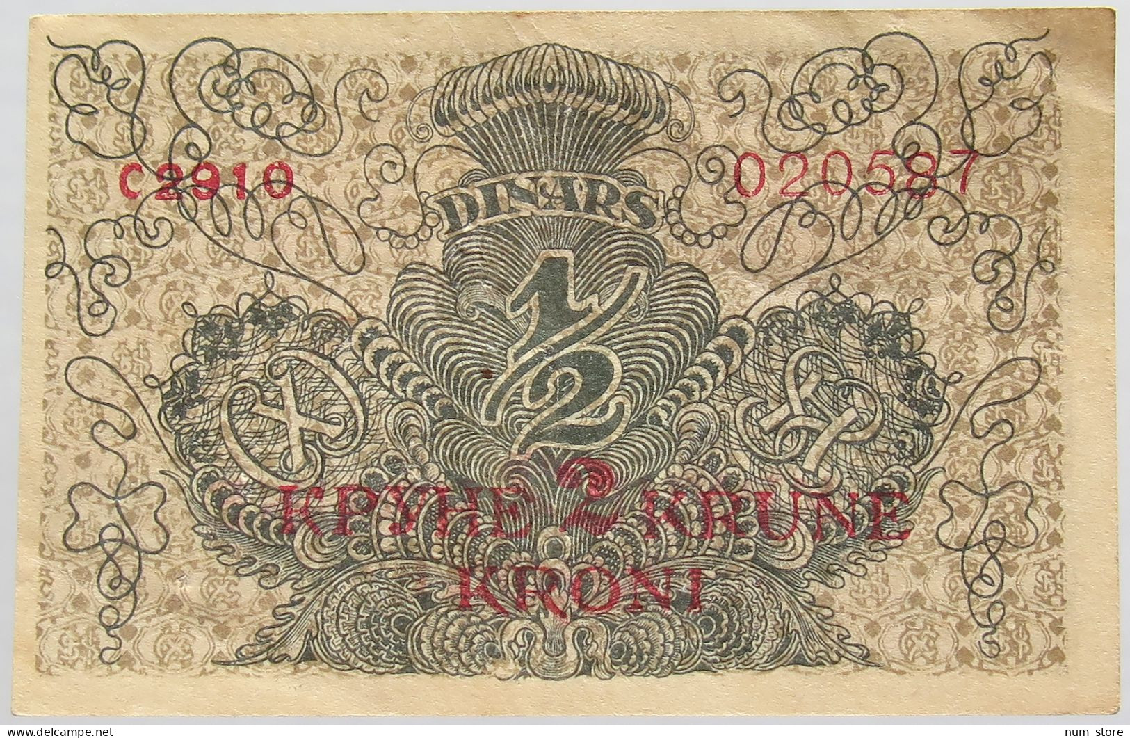 SERBIA 2 KRUNE 1919 #alb018 0455 - Serbia