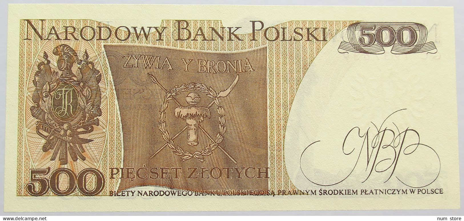 POLAND 500 ZLOTYCH 1982 TOP #alb013 0281 - Pologne