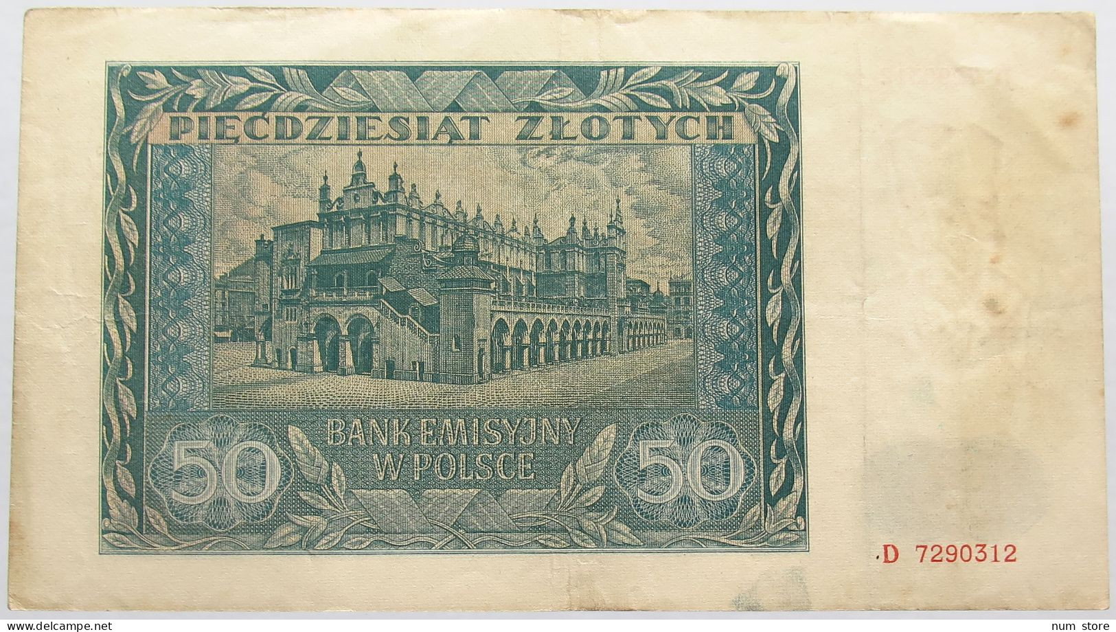 POLAND 50 ZLOTYCH 1941 #alb015 0189 - Pologne