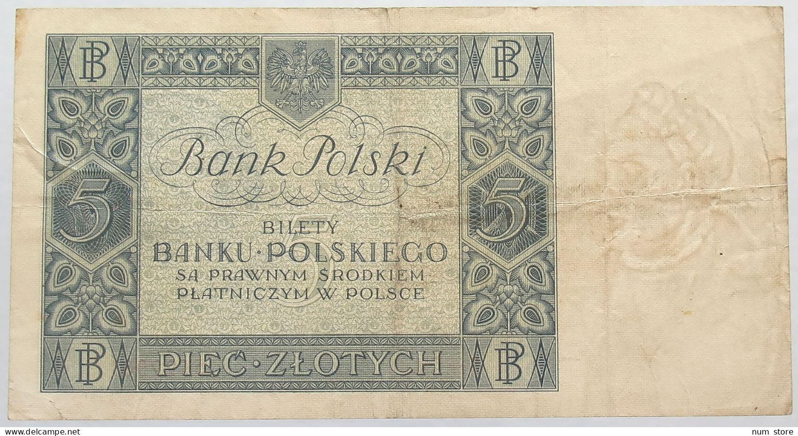 POLAND 5 ZLOTYCH 1930 #alb016 0001 - Pologne