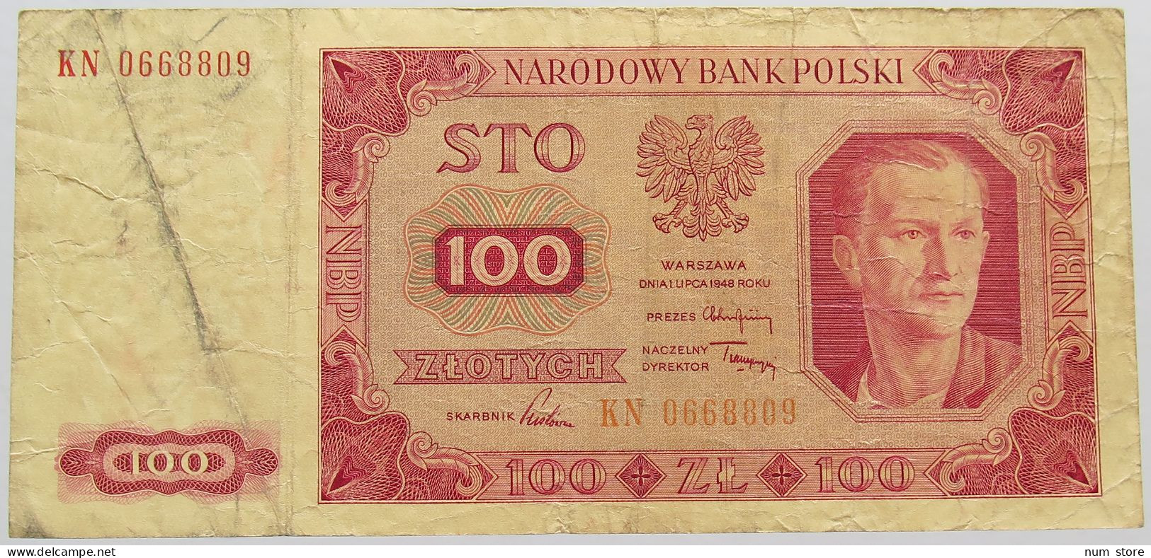 POLAND 100 ZLOTYCH 1948 #alb015 0111 - Pologne