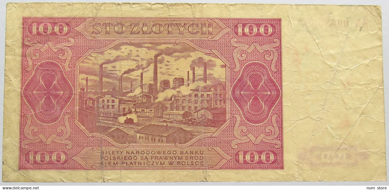 POLAND 100 ZLOTYCH 1948 #alb015 0111 - Pologne