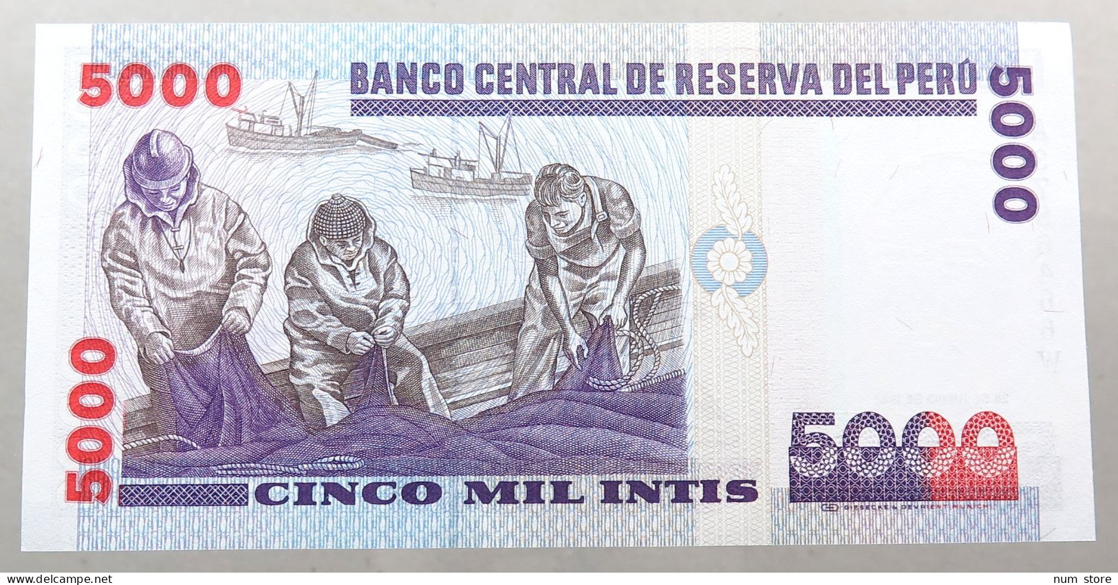 PERU 5000 INTIS 1988 TOP #alb049 0247 - Peru