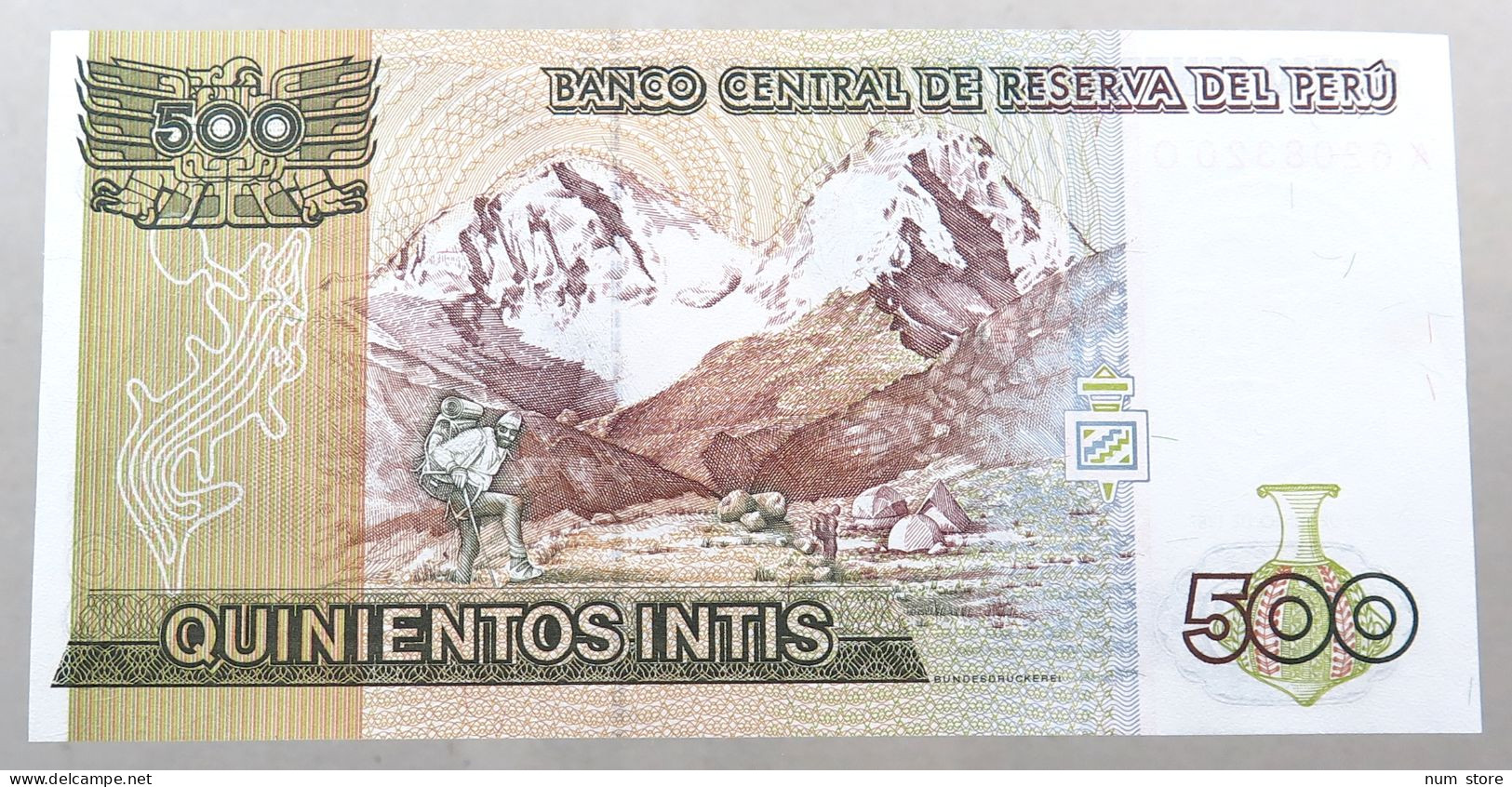 PERU 500 INTIS 1987 TOP #alb049 0745 - Peru