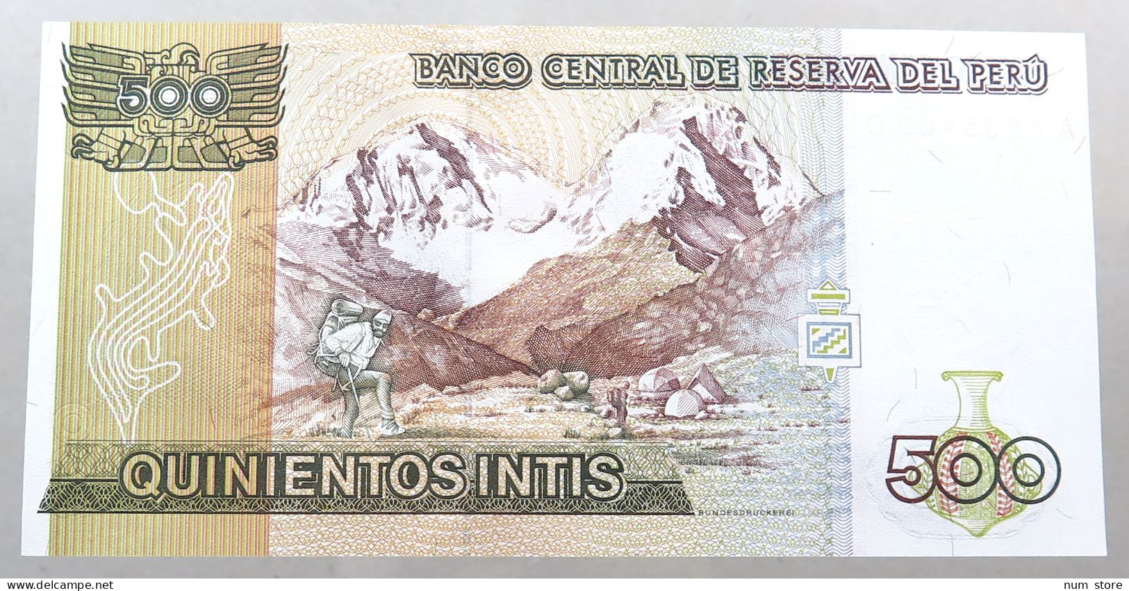 PERU 500 INTIS 1987 TOP #alb049 0741 - Peru